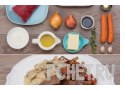 Ингредиенты, масло, мясо, посуда, гриб, сырое, блюдо, морковь Ингредиенты, масло, мясо, посуда, гриб, сырое, блюдо, морковь