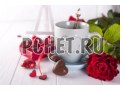Сюрприз, лента, шоколад, ложка, сердце, чашка, роза, конфета Сюрприз, лента, шоколад, ложка, сердце, чашка, роза, конфета