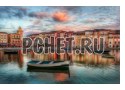 Квартиры, облака, отражение, город, тишина, лодка, вода Квартиры, облака, отражение, город, тишина, лодка, вода