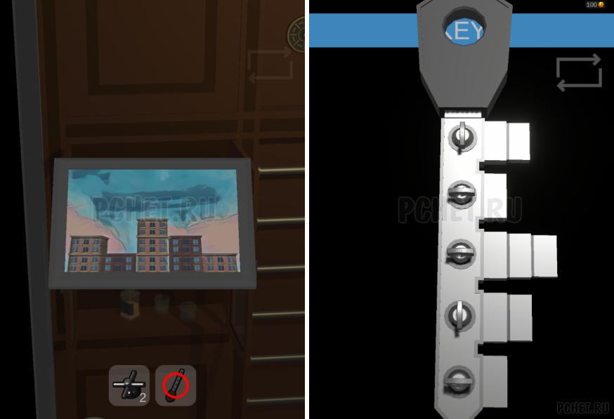 50 Tiny Room Escape шаг 13-18