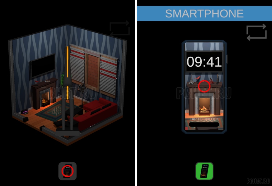 50 Tiny Room Escape шаг 3-6