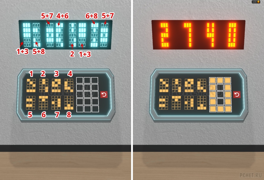 50 Tiny Room Escape шаг Б-30